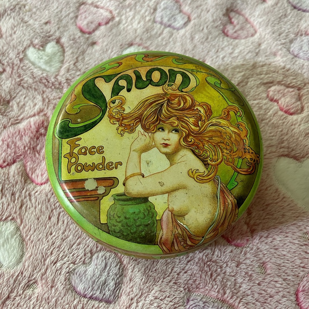 Vintage Victorias Secret Salon Face Powder Tin